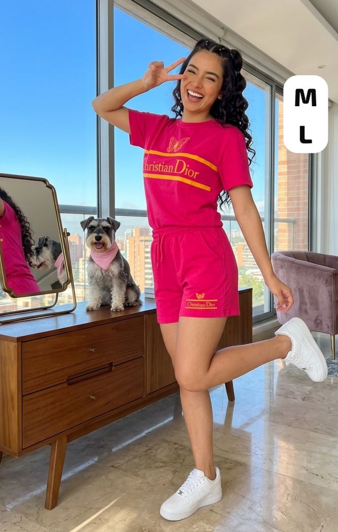Conjunto Crop Magenta