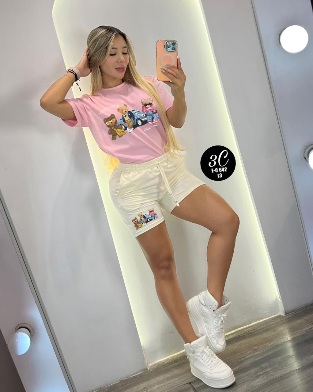 Conjunto Ositos Rosa