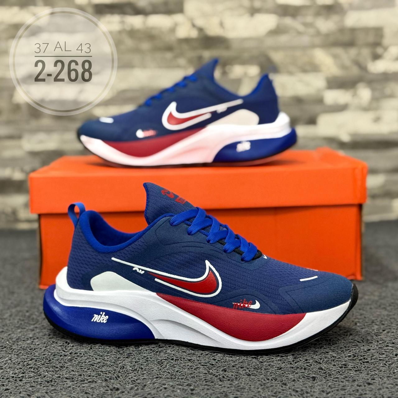Zapatilla Running Azul Rojo